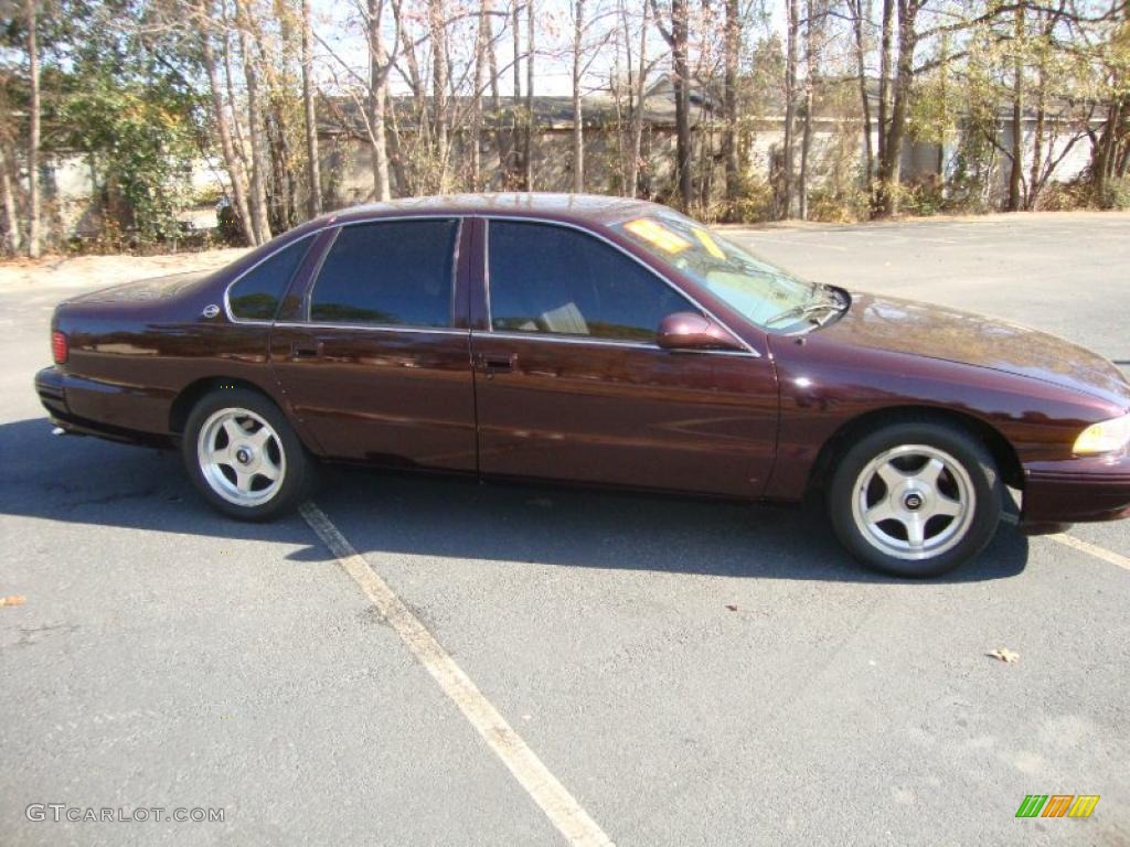 1996 Impala SS - Dark Cherry Metallic / Gray photo #6