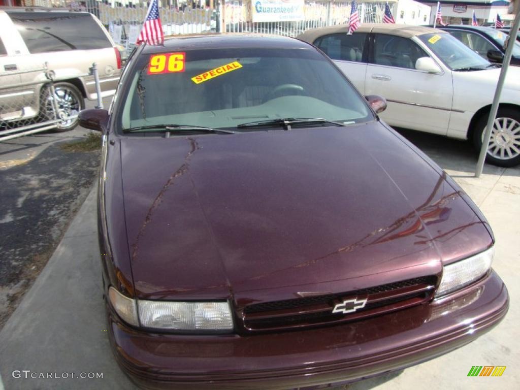 1996 Impala SS - Dark Cherry Metallic / Gray photo #28
