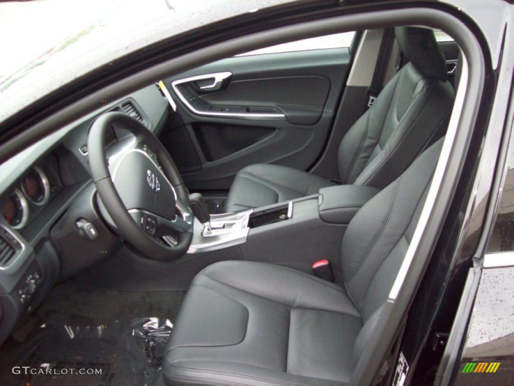 Off Black/Anthracite Interior 2011 Volvo S60 T6 AWD Photo #41703202