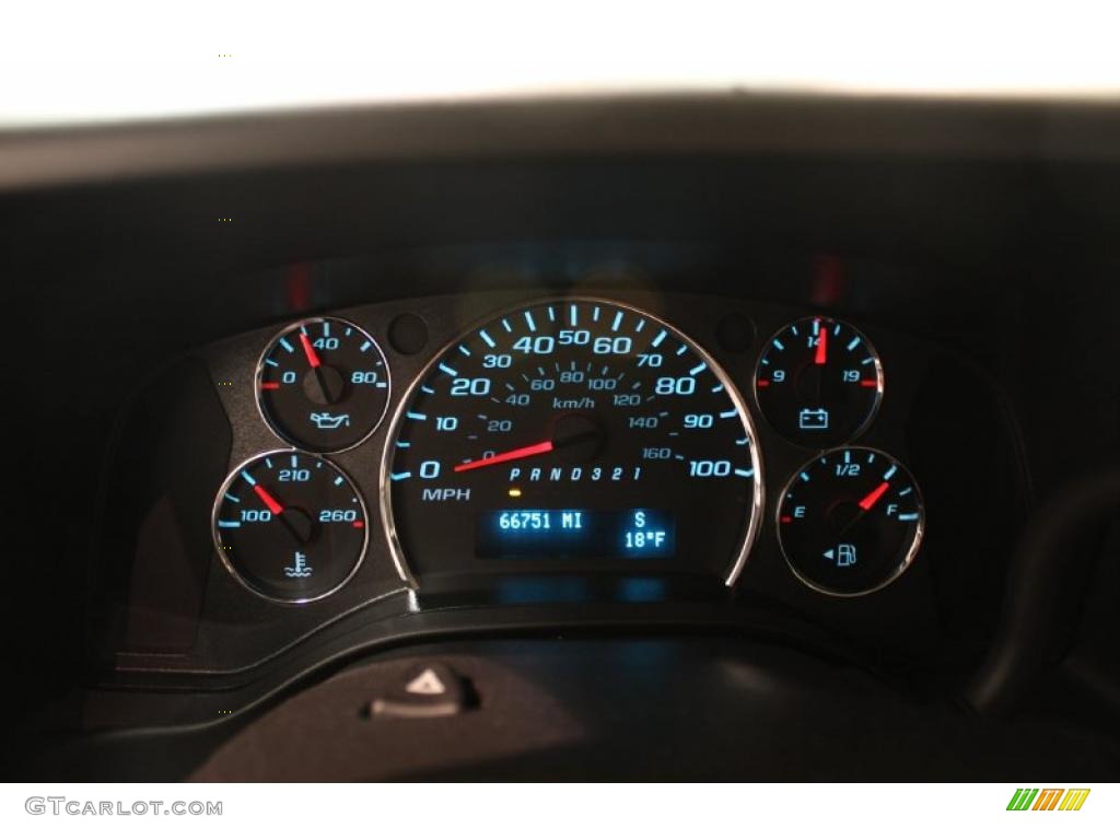 2008 Chevrolet Express EXT LS 3500 Passenger Van Gauges Photo #41704794