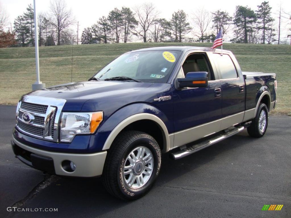 Dark Blue Pearl Metallic 2010 Ford F150 Lariat SuperCrew 4x4 Exterior Photo #41708382