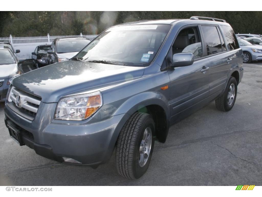 2008 Pilot EX-L 4WD - Steel Blue Metallic / Gray photo #1