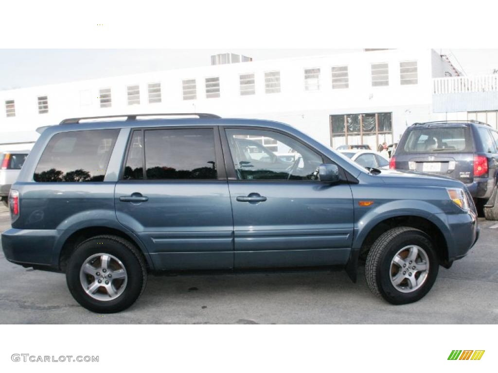 2008 Pilot EX-L 4WD - Steel Blue Metallic / Gray photo #4