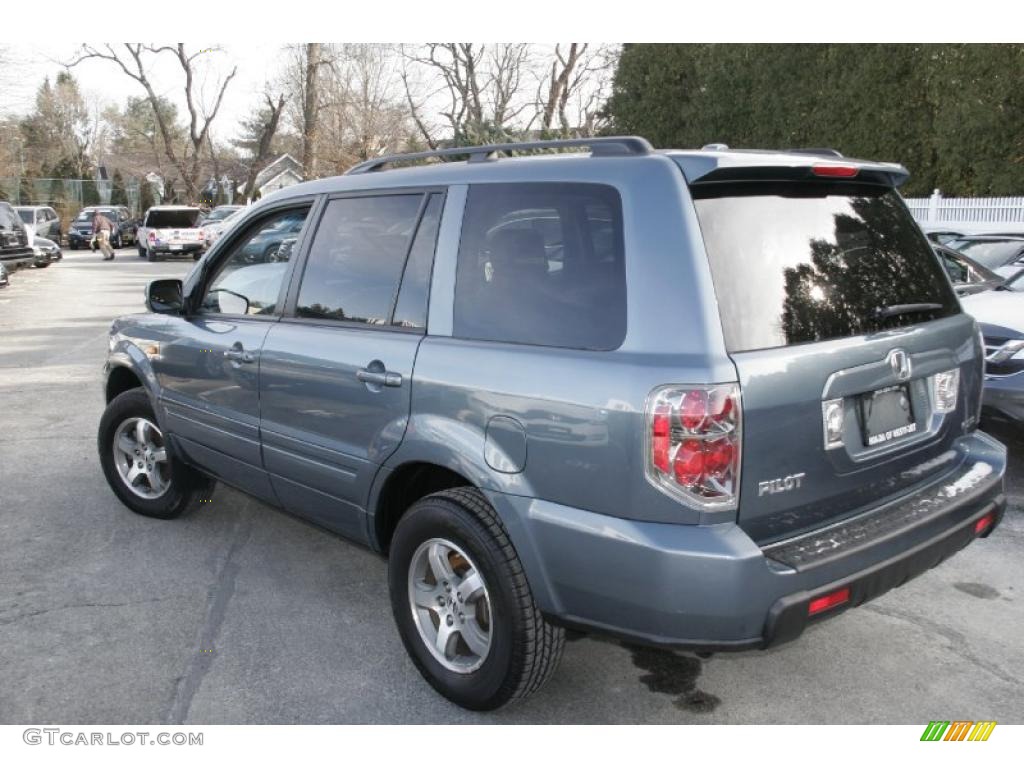 2008 Pilot EX-L 4WD - Steel Blue Metallic / Gray photo #8