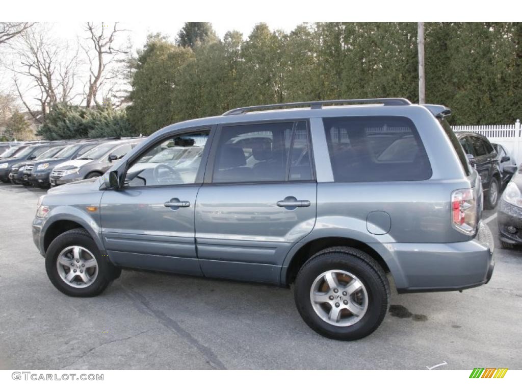 2008 Pilot EX-L 4WD - Steel Blue Metallic / Gray photo #9