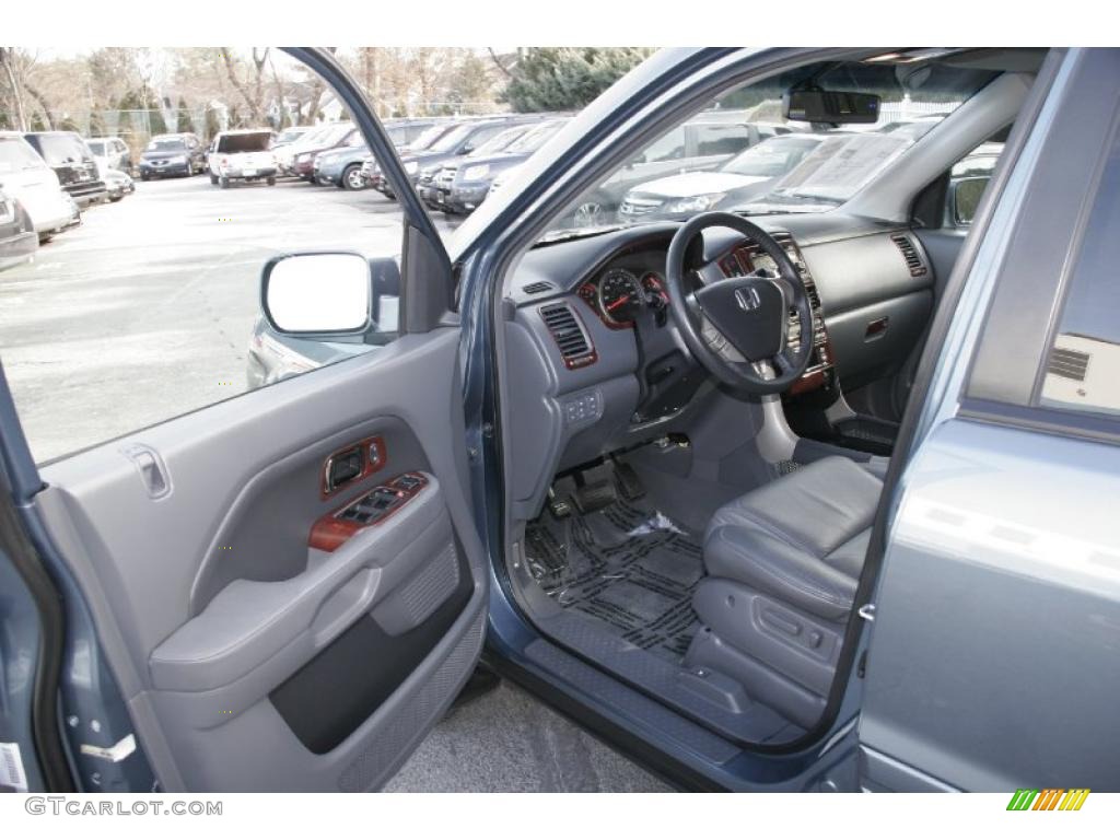 2008 Pilot EX-L 4WD - Steel Blue Metallic / Gray photo #10