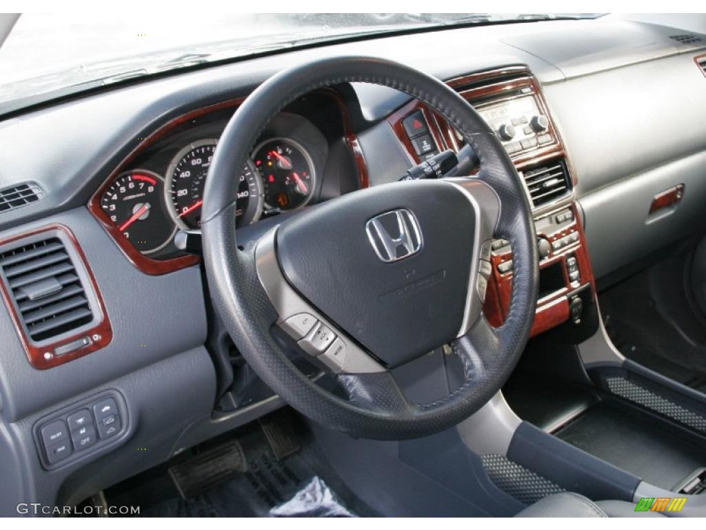 2008 Pilot EX-L 4WD - Steel Blue Metallic / Gray photo #11