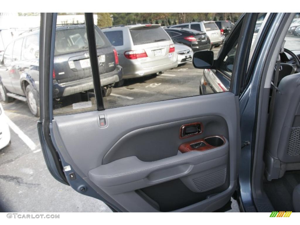 2008 Pilot EX-L 4WD - Steel Blue Metallic / Gray photo #14