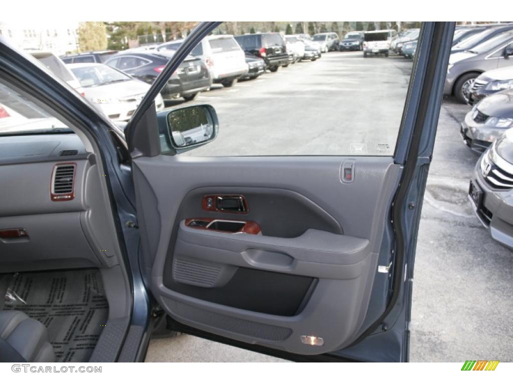 2008 Pilot EX-L 4WD - Steel Blue Metallic / Gray photo #16