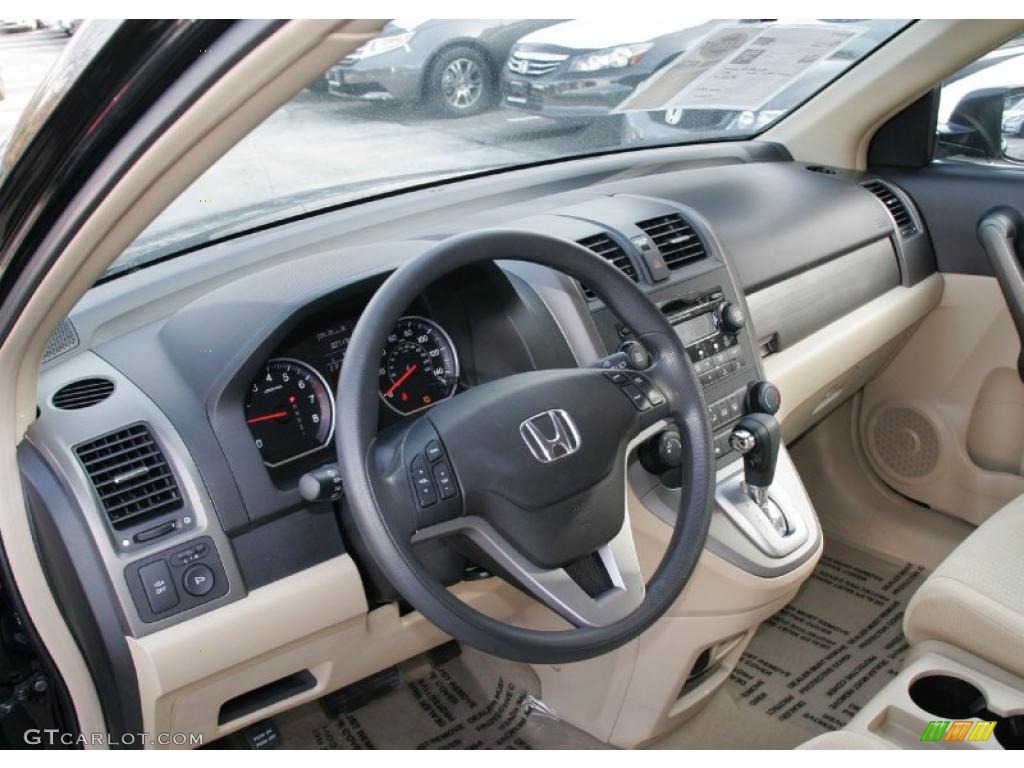 Ivory Interior 2009 Honda CR-V EX 4WD Photo #41711534