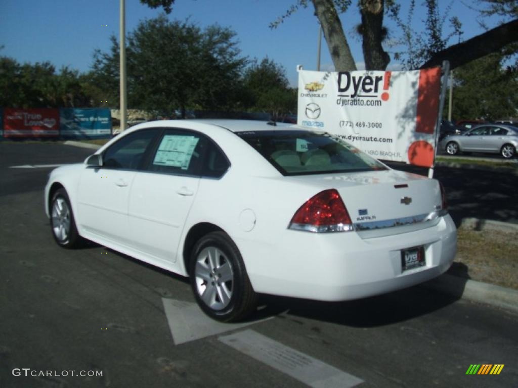 2011 Impala LS - Summit White / Gray photo #4