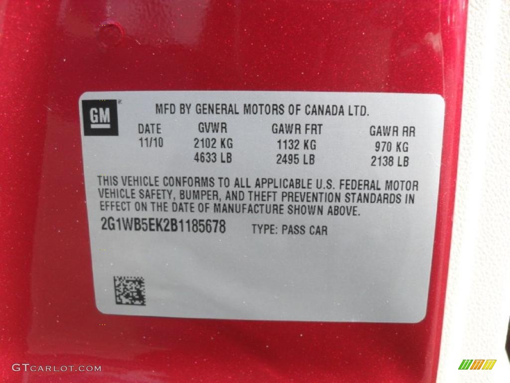 2011 Impala LT - Red Jewel Tintcoat / Neutral photo #6
