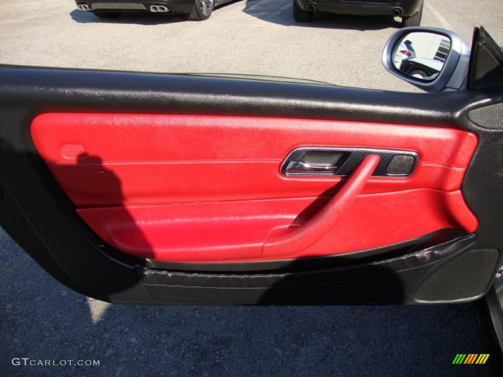 1998 Mercedes-Benz SLK 230 Kompressor Roadster Salsa Red Door Panel Photo #41713834