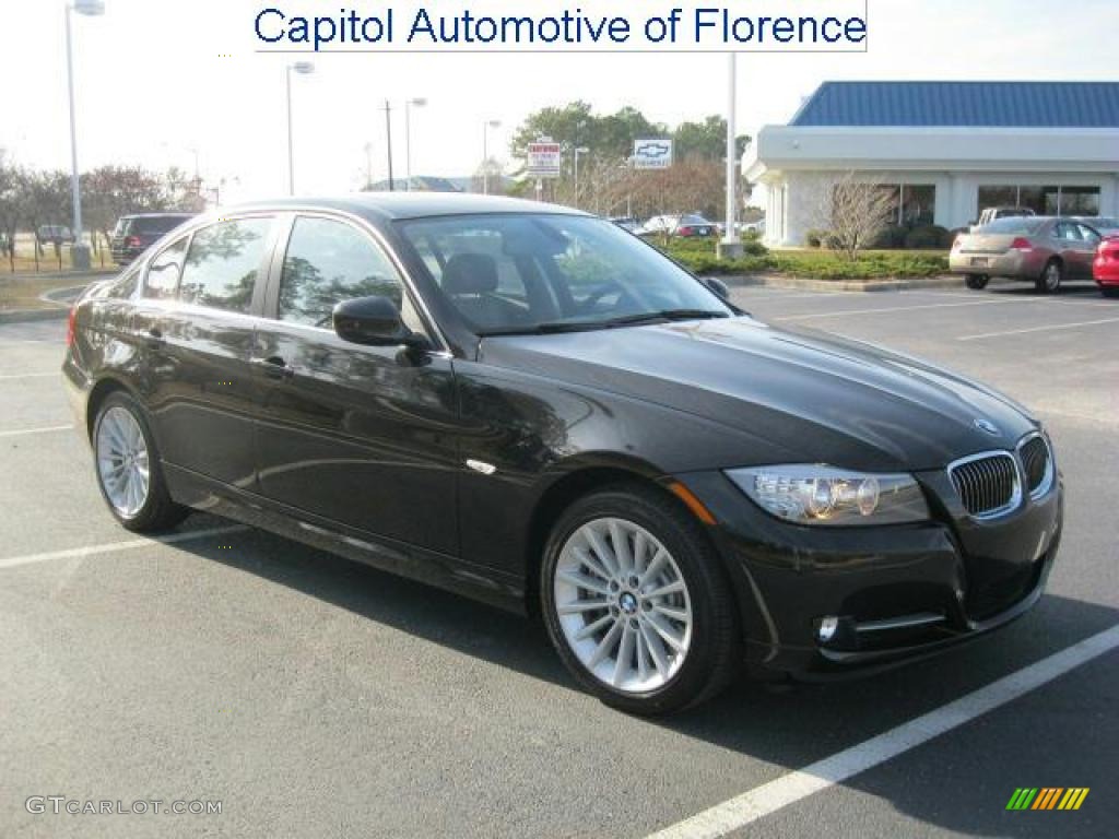 2011 3 Series 335i Sedan - Black Sapphire Metallic / Black photo #1