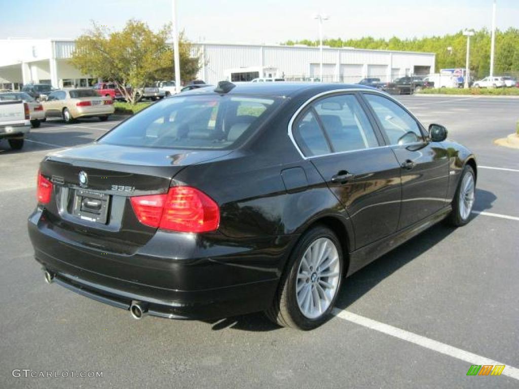 2011 3 Series 335i Sedan - Black Sapphire Metallic / Black photo #2