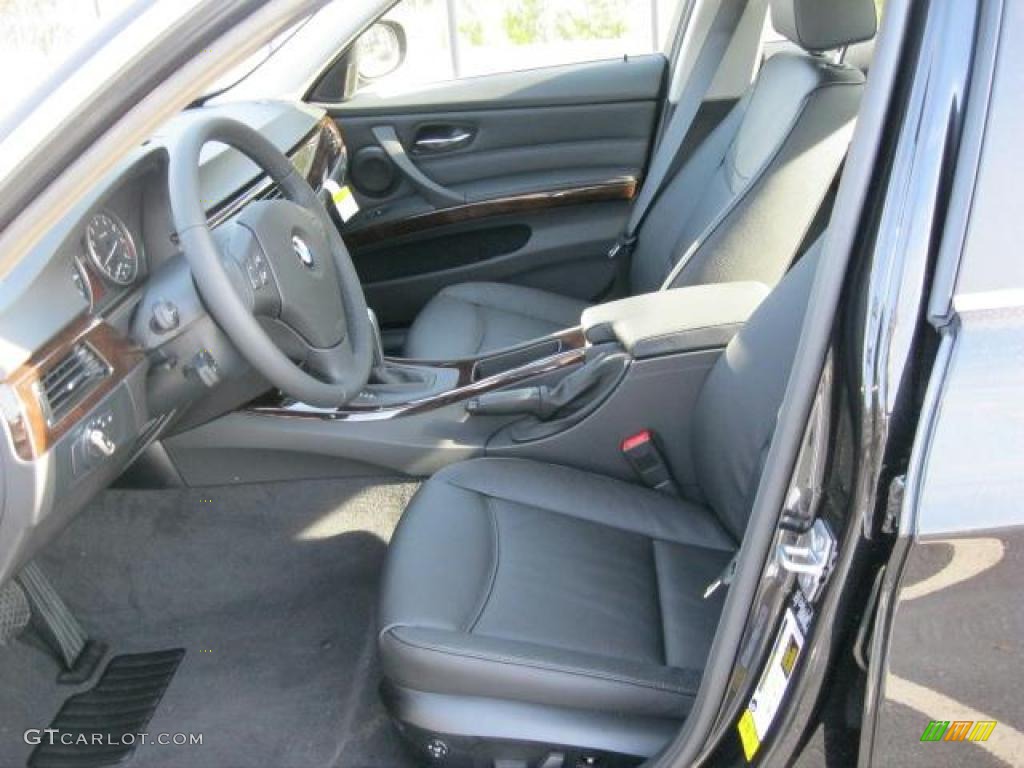 Black Interior 2011 BMW 3 Series 335i Sedan Photo #41714222