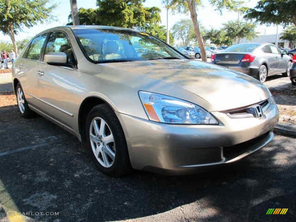 2005 Accord EX-L V6 Sedan - Desert Mist Metallic / Ivory photo #1