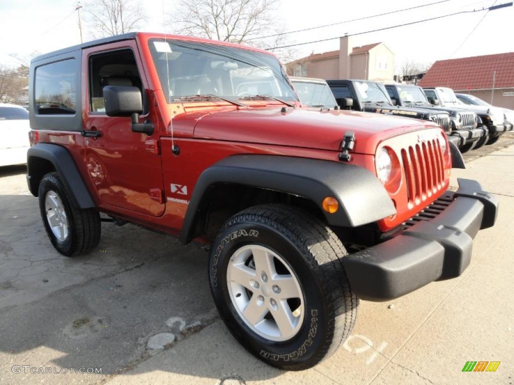 2009 Wrangler X 4x4 - Sunburst Orange Pearl Coat / Dark Slate Gray/Medium Slate Gray photo #3