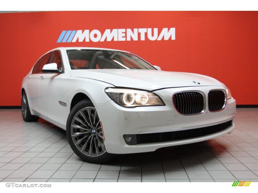 2011 7 Series 750Li Sedan - Mineral White Metallic / Oyster/Black photo #1
