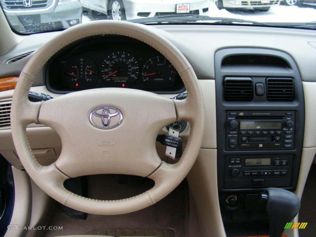2003 Toyota Solara SLE V6 Coupe Ivory Dashboard Photo #41716786