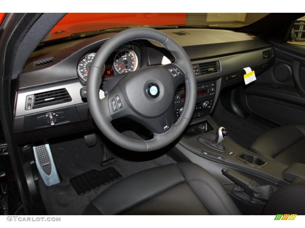 Black Novillo Leather Interior 2011 BMW M3 Coupe Photo #41718266