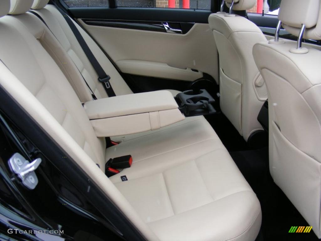 Black/Sahara Beige Interior 2008 Mercedes-Benz C 350 Sport Photo #41718498