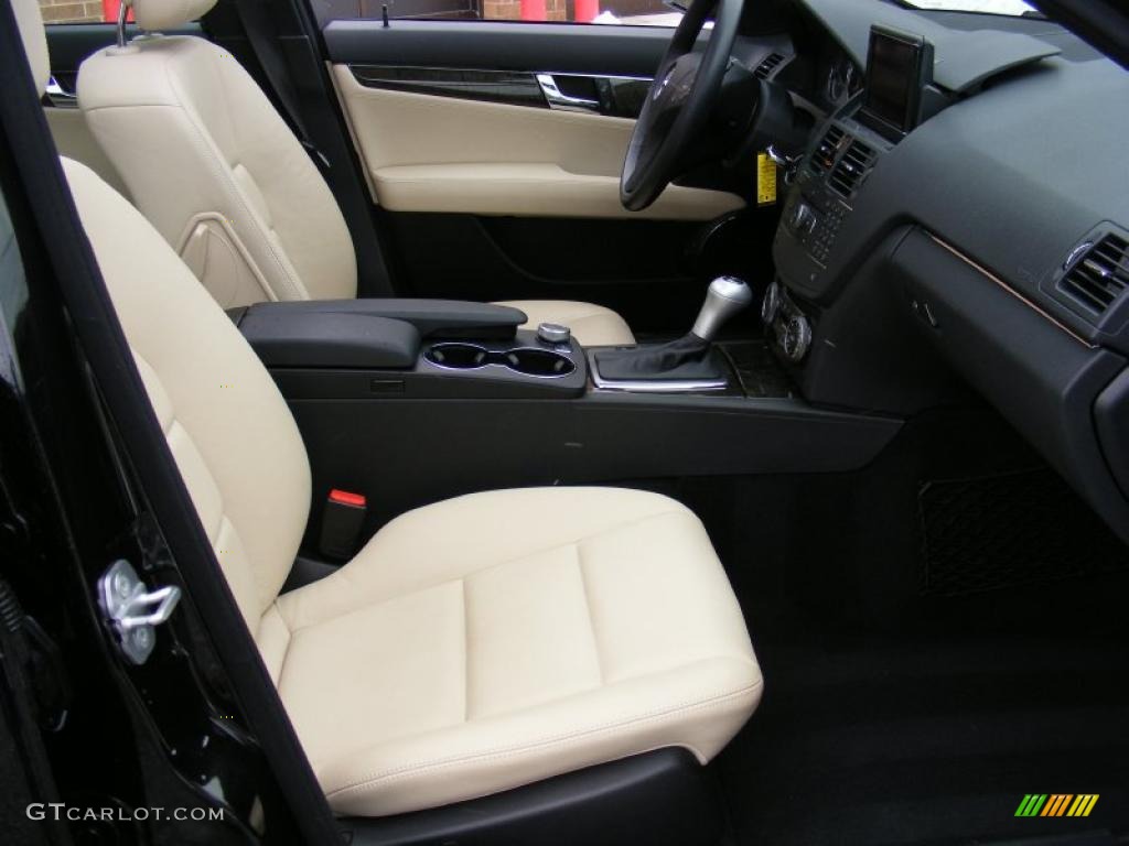 Black/Sahara Beige Interior 2008 Mercedes-Benz C 350 Sport Photo #41718519