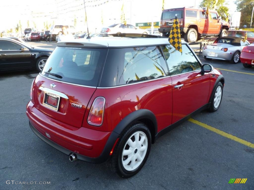 2003 Cooper Hardtop - Chili Red / Panther Black photo #6