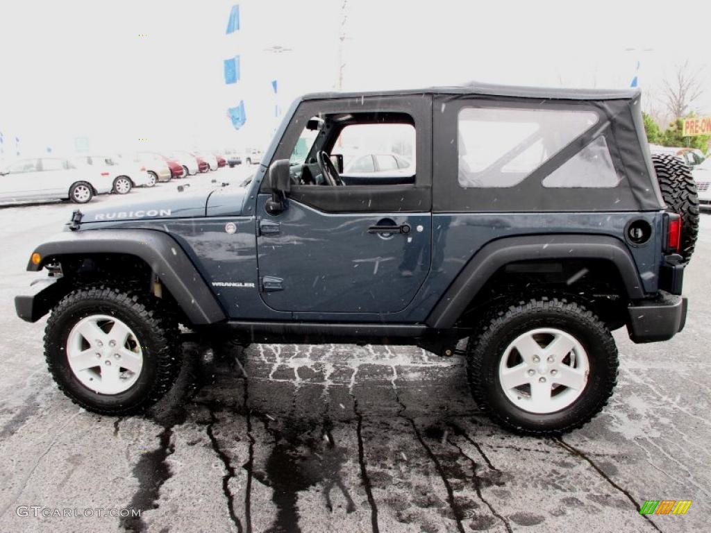 2007 Wrangler Rubicon 4x4 - Steel Blue Metallic / Dark Slate Gray/Medium Slate Gray photo #1