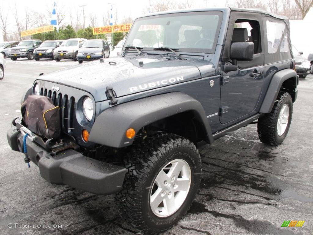 2007 Wrangler Rubicon 4x4 - Steel Blue Metallic / Dark Slate Gray/Medium Slate Gray photo #3
