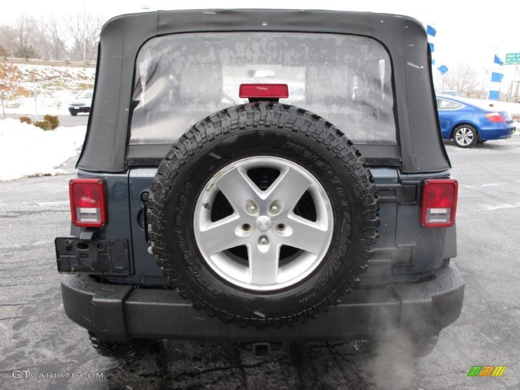 2007 Wrangler Rubicon 4x4 - Steel Blue Metallic / Dark Slate Gray/Medium Slate Gray photo #8