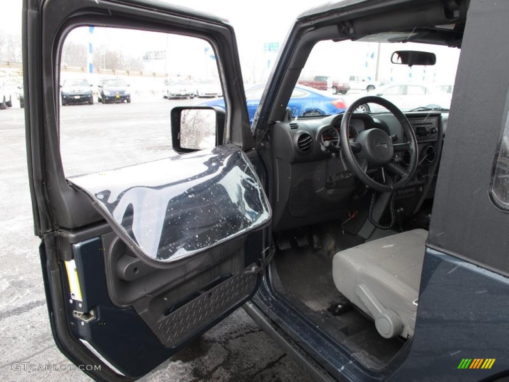 2007 Wrangler Rubicon 4x4 - Steel Blue Metallic / Dark Slate Gray/Medium Slate Gray photo #10