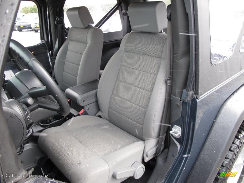 2007 Wrangler Rubicon 4x4 - Steel Blue Metallic / Dark Slate Gray/Medium Slate Gray photo #11