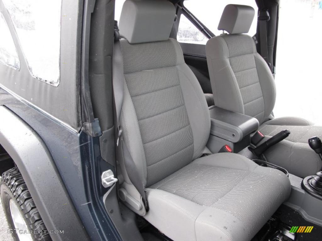 2007 Wrangler Rubicon 4x4 - Steel Blue Metallic / Dark Slate Gray/Medium Slate Gray photo #13