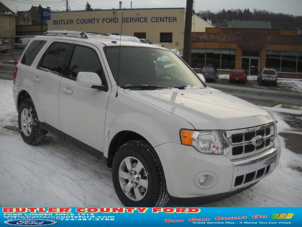 2011 Escape Limited V6 4WD - White Suede / Charcoal Black photo #1