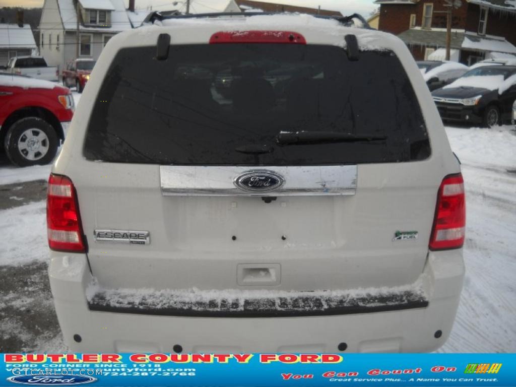 2011 Escape Limited V6 4WD - White Suede / Charcoal Black photo #4