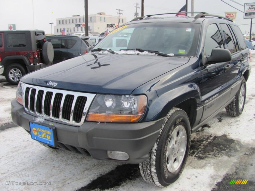 2000 Grand Cherokee Laredo 4x4 - Patriot Blue Pearlcoat / Taupe photo #1