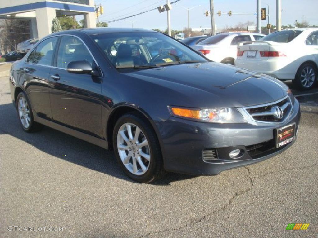 2008 TSX Sedan - Carbon Gray Pearl / Ebony photo #6