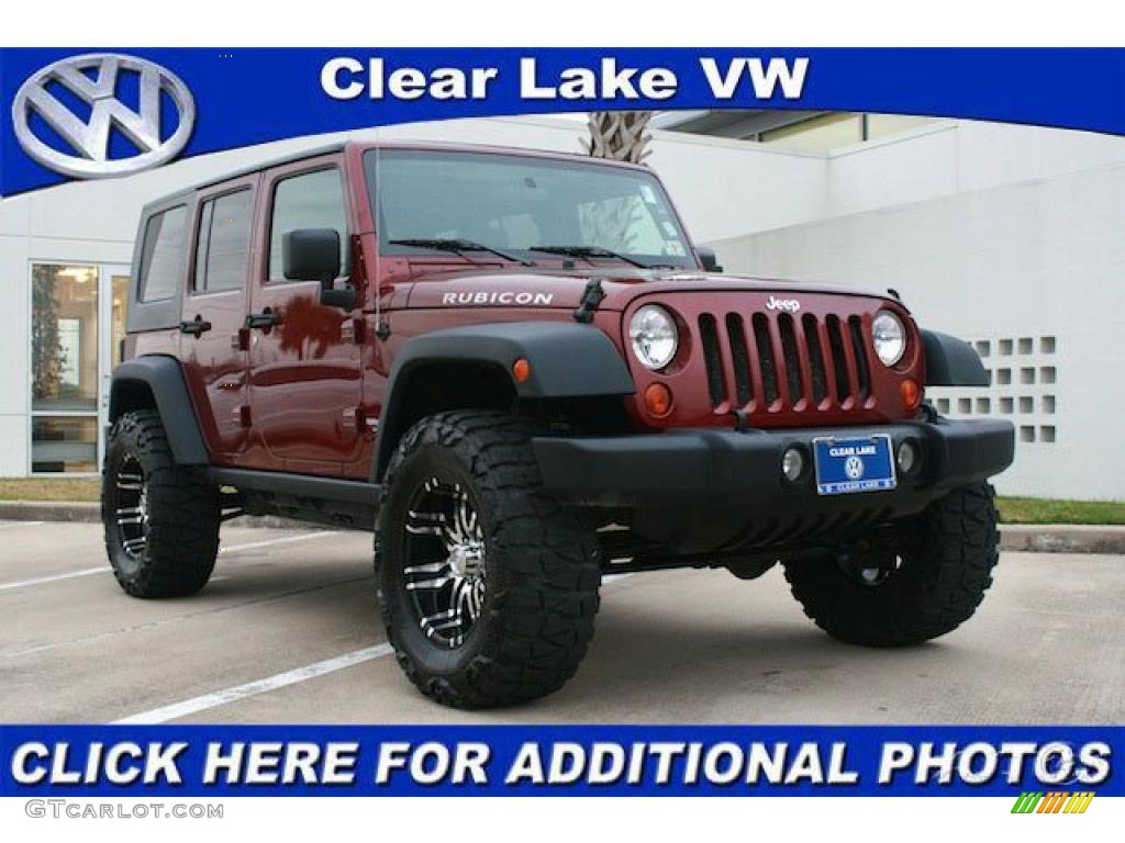 2007 Wrangler Unlimited Rubicon 4x4 - Red Rock Crystal Pearl / Dark Slate Gray/Medium Slate Gray photo #1