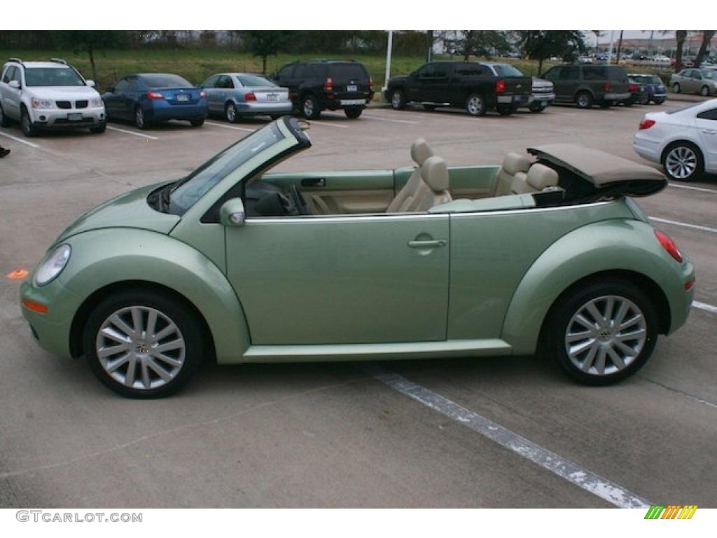 Gecko Green 2008 Volkswagen New Beetle SE Convertible Exterior Photo #41727610