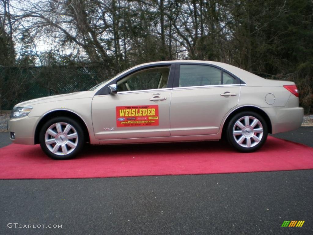 2008 MKZ Sedan - Dune Pearl Metallic / Sand photo #9