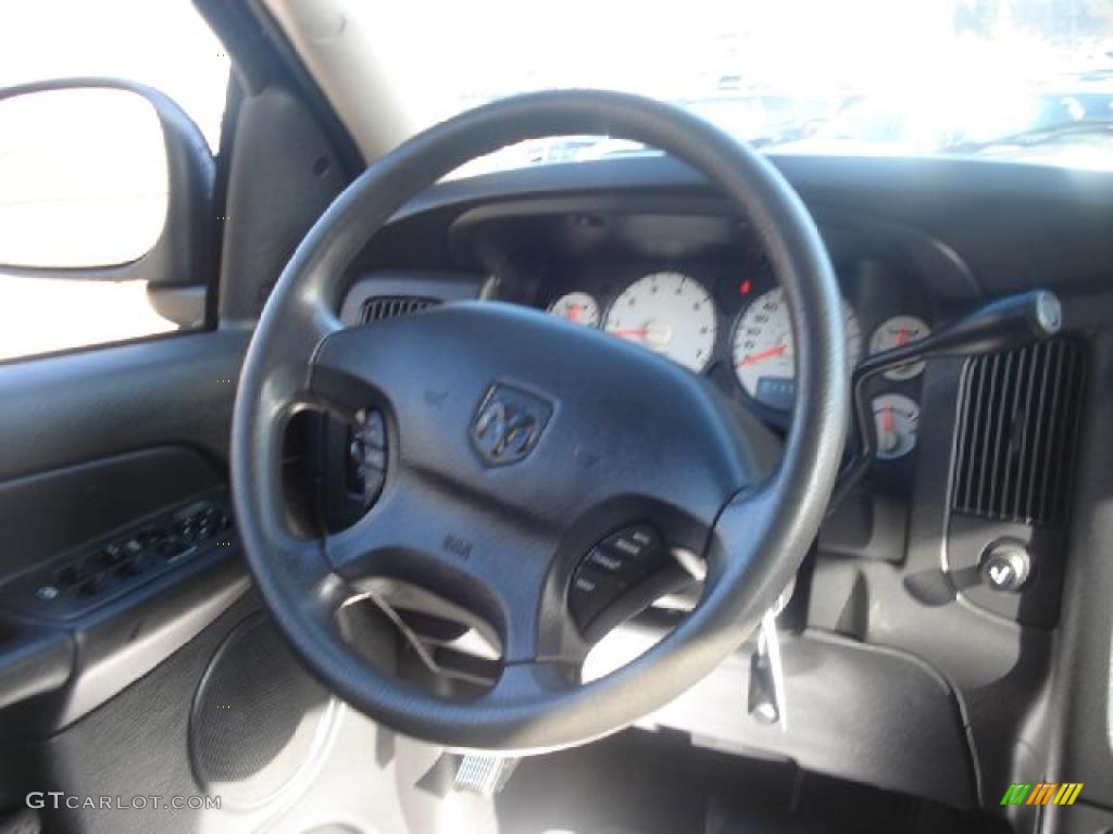 2003 Ram 1500 SLT Quad Cab 4x4 - Black / Dark Slate Gray photo #24