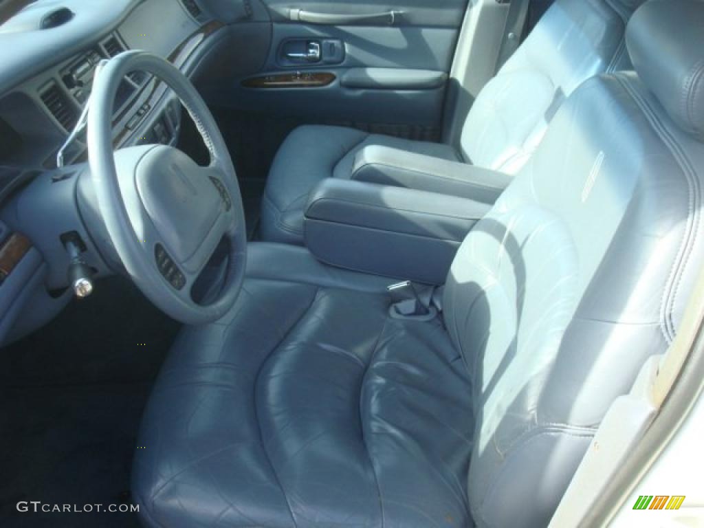 Slate Blue Interior 1997 Lincoln Town Car Signature Photo #41733310