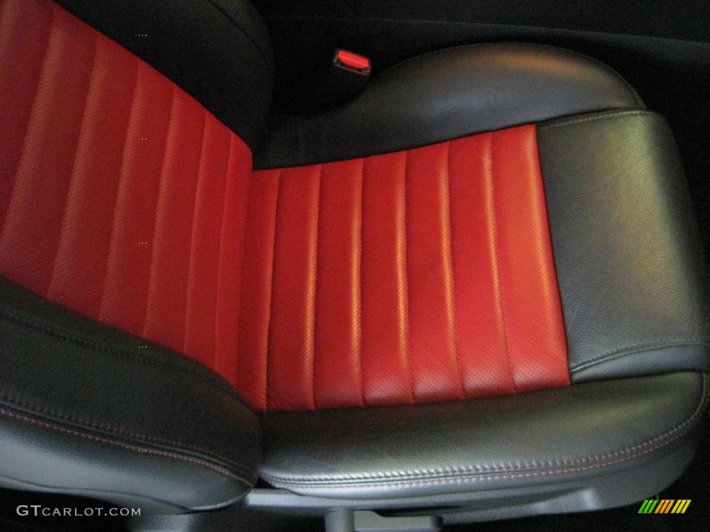 2007 Mustang Shelby GT500 Coupe - Black / Black/Red photo #14