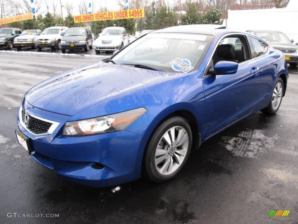 2008 Accord EX-L Coupe - Belize Blue Pearl / Black photo #3