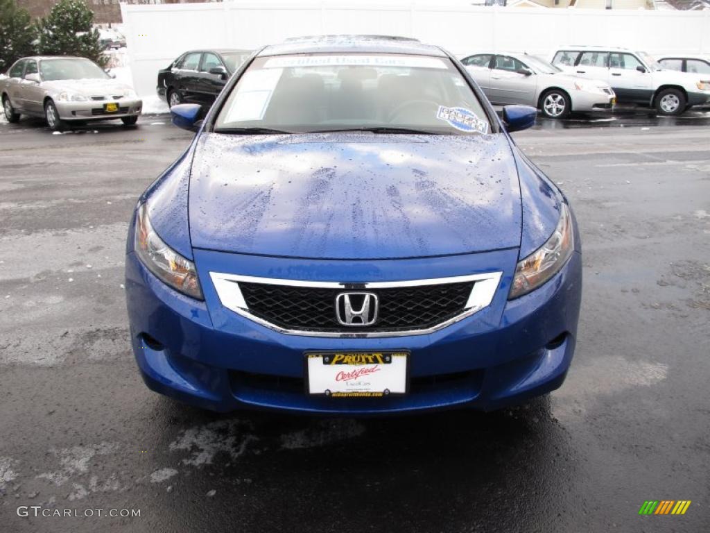 2008 Accord EX-L Coupe - Belize Blue Pearl / Black photo #4