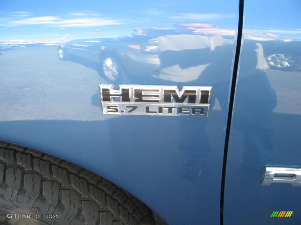 2006 Ram 1500 Laramie Quad Cab - Atlantic Blue Pearl / Medium Slate Gray photo #23