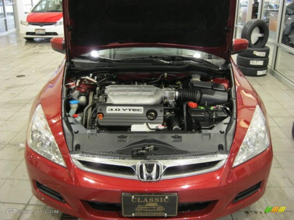 2007 Accord EX-L V6 Sedan - Moroccan Red Pearl / Black photo #6