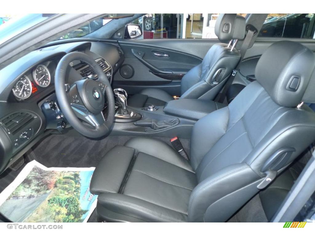 Black Interior 2010 BMW 6 Series 650i Coupe Photo #41739066
