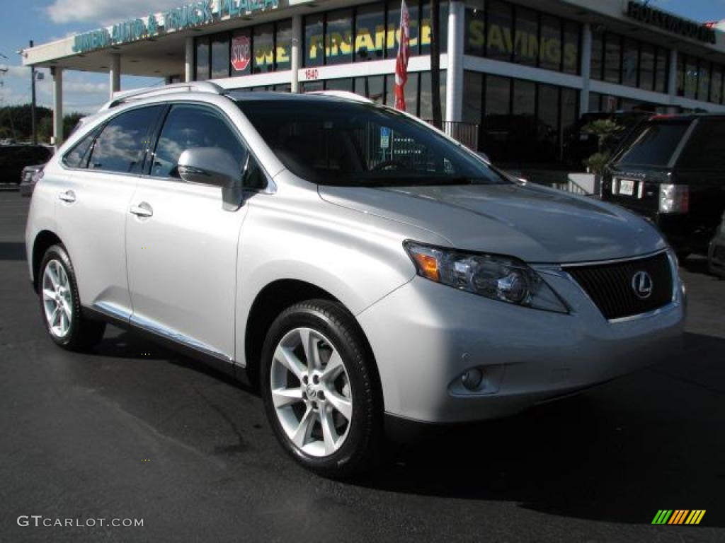 2010 RX 350 - Tungsten Silver Pearl / Black/Brown Walnut photo #1